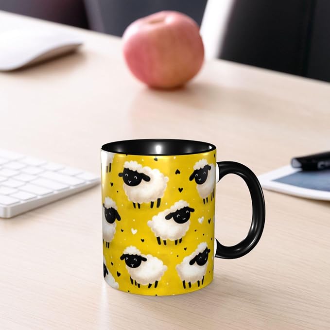 Yrebyou Sheep Coffee Mug 11oz Ceramic Cup - Image 7