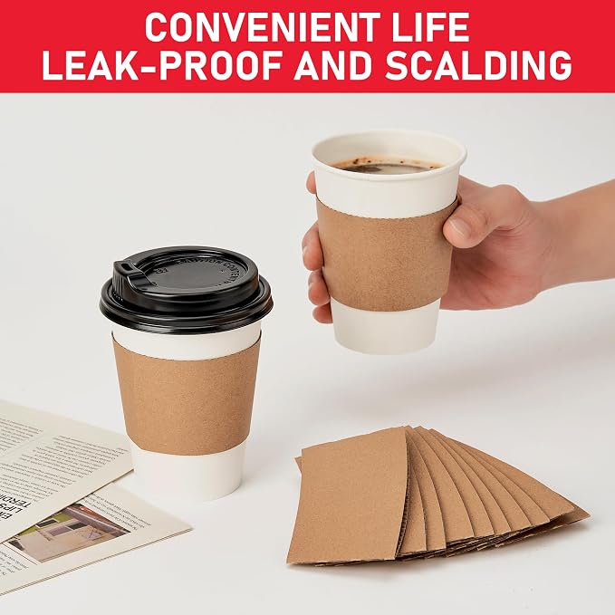 12 oz 100 Pack Coffee Cups - Image 9
