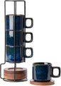 LUKA Porcelain Stackable Espresso Cups by LUKA