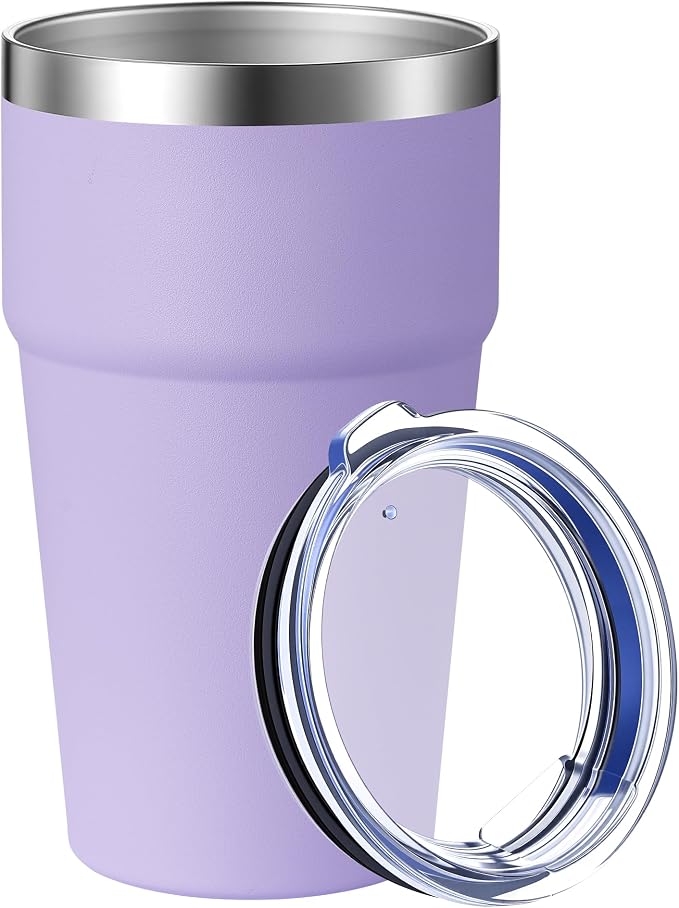 MEWAY 16oz Tumbler Double Wall Vacuum Insulated Travel Mug Bulk, Stainless by MEWAY