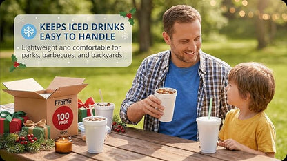 Framo 12 Oz Foam Cups Lightweight Insulated Foam Cups - Image 6