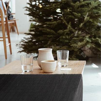 BambooMN Black Bamboo Matchstick Table Runner, 1 Piece | Natural, Home Décor - Image 6