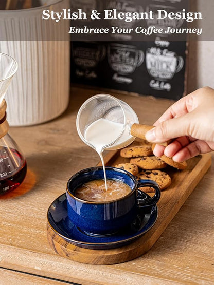 Gomakren 6oz Cappuccino Cups Set of 4 - Image 4