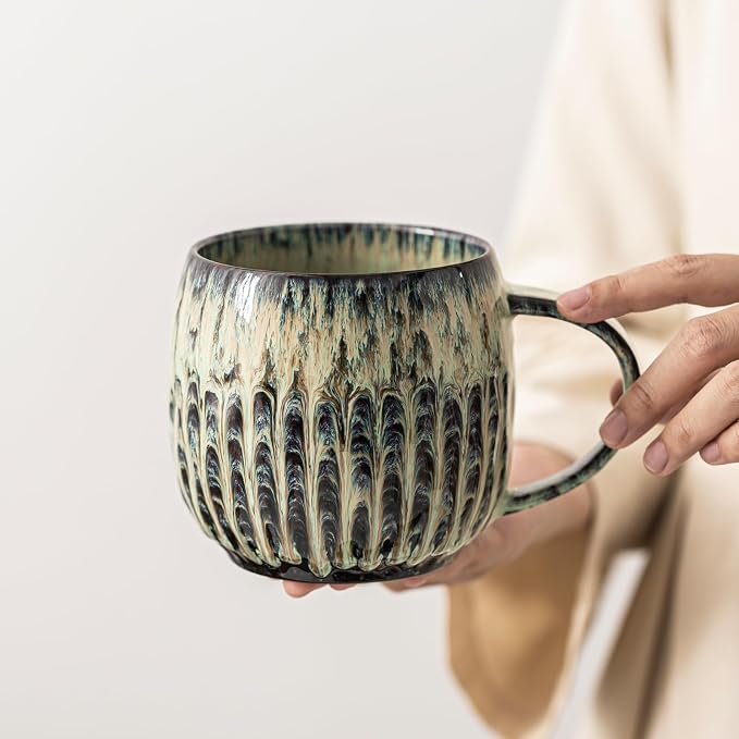 Large Ceramic Coffee Mug - 20oz Big Tea Cup by LPYLXINGYAN