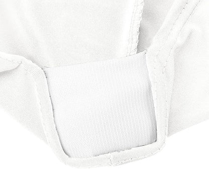 LZY Spandex Table Covers 6 Feet, Stretch/Fitted Table Covers for 6 Feet Folding Table, Rectangular Spandex Table Cloths for Wedding Party or Event (6FT-2PCS, White)