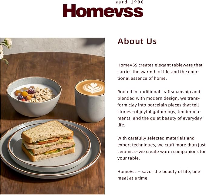 HomeVSS 20-Piece Dinnerware Set - Image 8