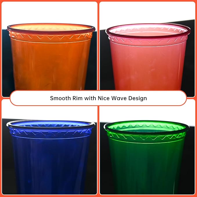 EcoDispose 20 Pack 12oz Kids Cups, Plastic Spill Proof Party Cups - Image 4