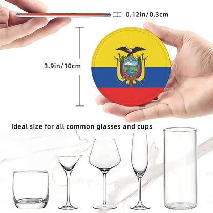 Ecuadorian Flag Coasters for Drinks - Image 3
