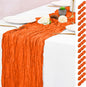 15 Pack Orange Fall Table Runner 17 x 108inch Cheesecloth Table Runner Boho by Lumaycens