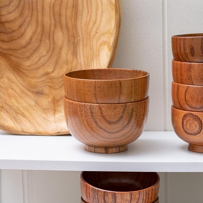 Handmade Wood Bowl, for Rice, Decoration - Image 8