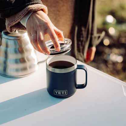 YETI Rambler 10 oz Ceramic Lined Stackable Mug, Vacuum Insulated, Stainless - Image 6