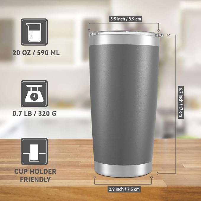 20 oz Tumblers Stainless Steel Tumbler - Image 4