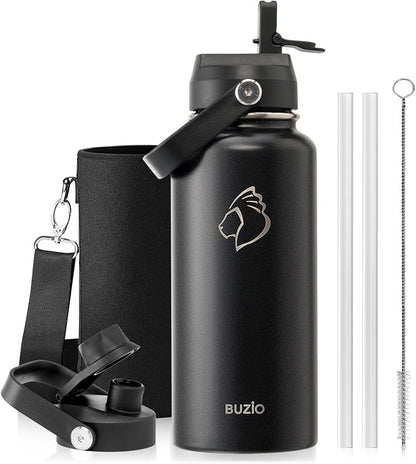 BUZIO Insulated Stainless Steel Water Bottle 32 oz by BUZIO
