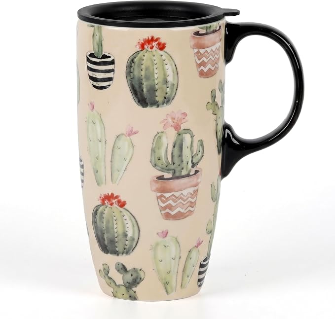 Topadorn 17oz Ceramic Travel Mug by Topadorn