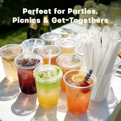 50 Pack 16 oz Round Bottom Plastic Cups - Image 6