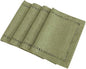 Grelucgo Set of 4 Handcrafted Solid Sage Green Color Dining Table Place-mats by Grelucgo