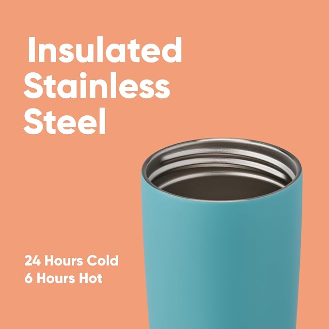 Owala SmoothSip Slider Insulated Stainless Steel Coffee Tumbler, Reusable Iced - Image 4