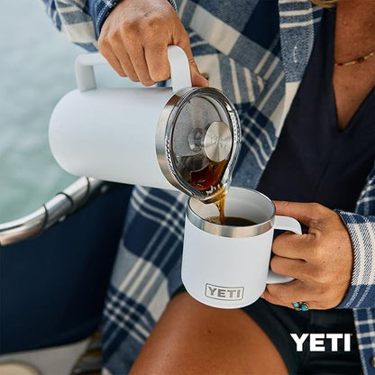 YETI Rambler 10 oz Ceramic Lined Stackable Mug, Vacuum Insulated, Stainless - Image 6
