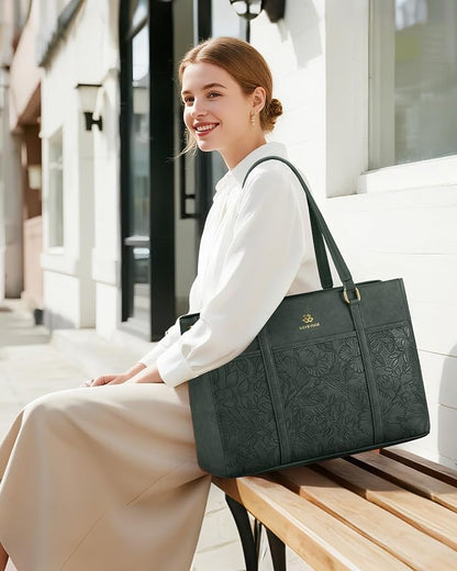 LOVEVOOK Lunch Bag for Women, Work Laptop Tote Bag - Image 2