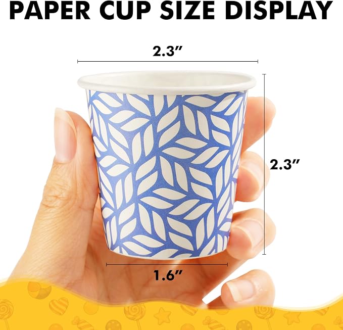 RACETOP 3 oz Bathroom Cups 100 Pack, Small Paper Cups, Disposable, Mini - Image 2