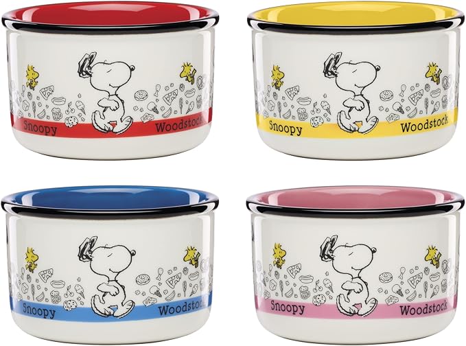 Lenox Chef Snoopy Porcelain Snack Bowls, gift by Lenox
