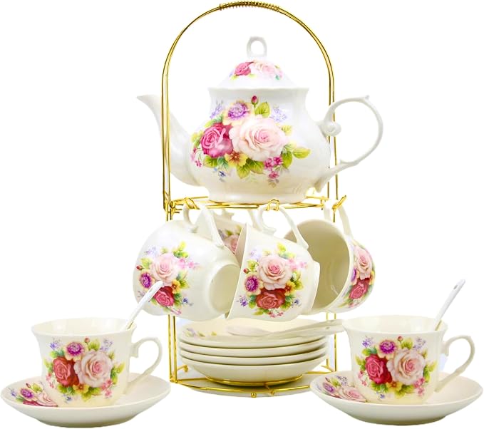 20-Pieces Porcelain Bone china Tea Sets, Tea Gift Sets by TATSUMI