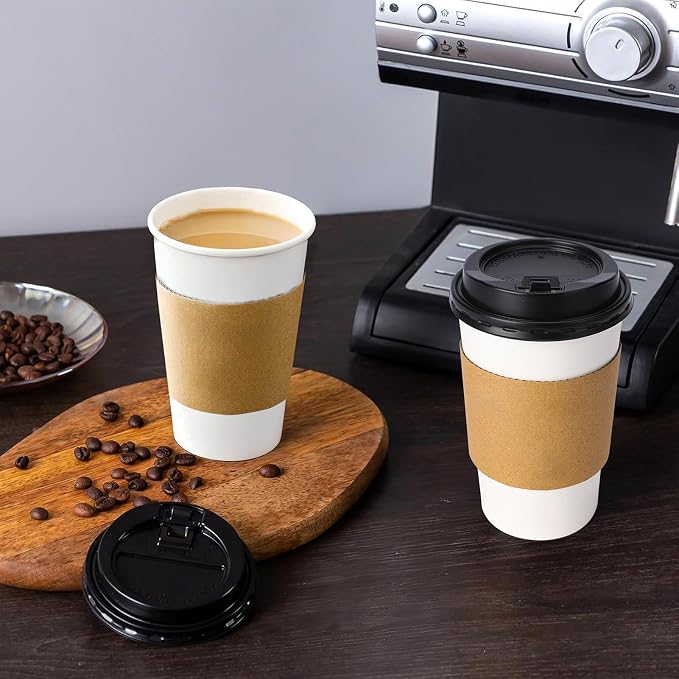 Lamosi 50 Pack 20 oz Disposable Coffee Cups - Image 9