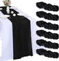 6 Pack Black Cheesecloth Table Runner 35 x 120 Inch | Boho Gauze Fabric by RestfulGlow