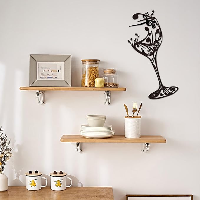 Oubasa Black Metal Wall Art for Kitchen - Image 3