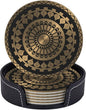 Drink Coasters with Holder Stand Set of 6 by Unknown