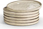 LIANYU 10.2 Inch Dessert Plates Set of 6, Ceramic Dinner Plates Dishes Set for Kitchen, Porcelain Serving Salad Plate, Chip & Scratch Resistant, Microwave, Oven and Dishwasher Safe, Sandy Beige