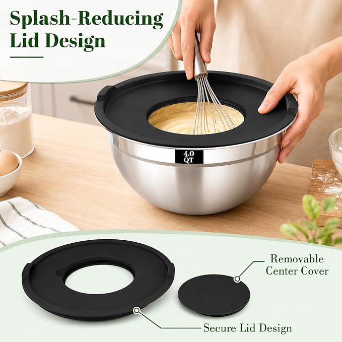 8PCS Mixing Bowls with Lids Set - Image 3
