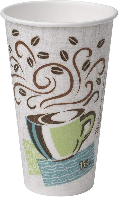 Straws and Insulated Paper Hot Cup 75 Count, 16 oz Coffee Cups and - Image 3