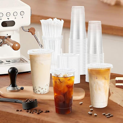 Lamosi 300 Pack 24 oz Plastic Coffee Cups - Image 6