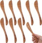 8 PCS 7.5 Inch Teak Butter Spreader Knife Set Wooden Butter Knives Teak Wood by Maxdot