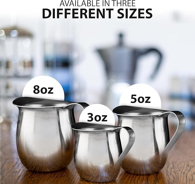Stainless Steel Bell Creamer Espresso Shot Frothing Pitcher Cup Latte Art - Image 2