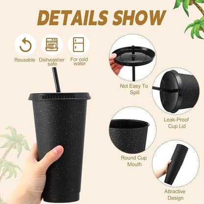 Honeydak 60 Pack Tumbler with Straw and Lid Bulk Cups - Image 2