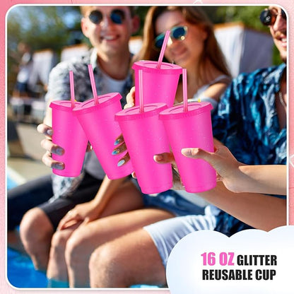 Uiifan 6 Pcs 16 oz Reusable Tumbler - Image 3