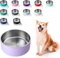WENBOKMIN Dog Bowl, Stainless Steel Food and Water Bowl, Light Purple | Non by Wenbokmin