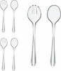 KLIFA- CONWAY series, 3 Sets of Sturdy Acrylic Salad Servers, Shatterproof by KLIFAHome