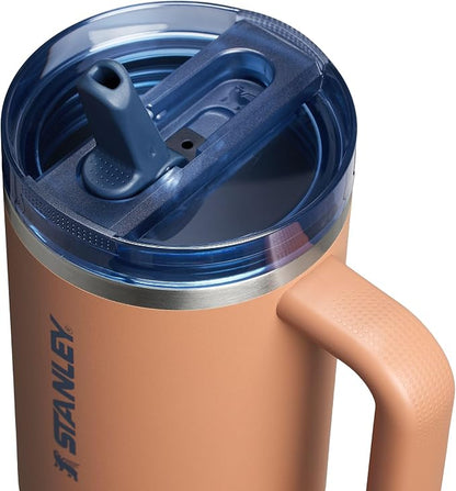 STANLEY Quencher ProTour Flipstraw Tumbler, 40 oz, Toast VRT | Built-In Straw & - Image 2