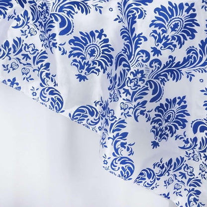 Efavormart Royal Damask Flocking Square Tablecloth Overlay 60"x60" Square - Image 2
