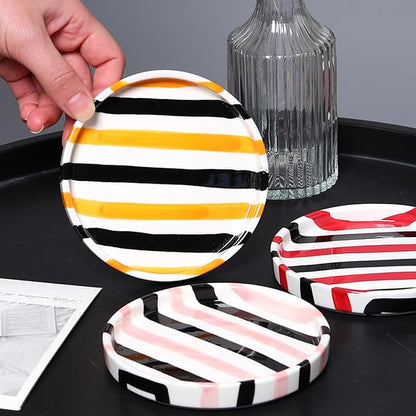 Espresso Cups Ceramic Coffee Mug Series European Striped Dot Coffee Cup And - Image 6