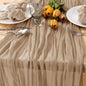 Nude Gauze Cheesecloth Table Runner 10ft Neutral Farmhouse Runner | Lightweight by MLMC