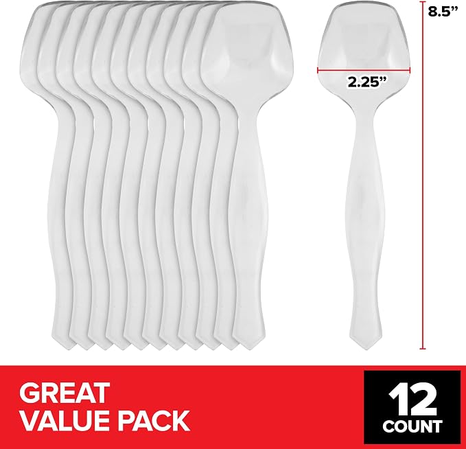 12 Count Clear Plastic Utensils - Image 2
