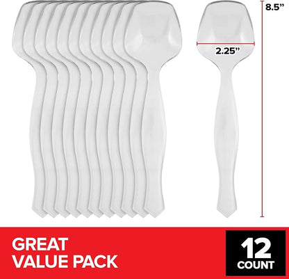 12 Count Clear Plastic Utensils - Image 2