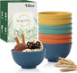 wheat straw small bowls 10oz set of 8 by WROVA