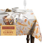 Maison d' Hermine Table Cloth Square Table 100% Cotton 60 x 60 Inches Fall Tablecloth Reusable Everyday Use for Thanksgiving Christmas Decorations Dining Farmhouse Party (Oak Leaves)