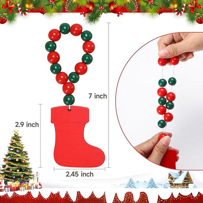 KPOSIYA Christmas Napkin Rings Set of 12, Snowflake Socks Napkin Rings - Image 3