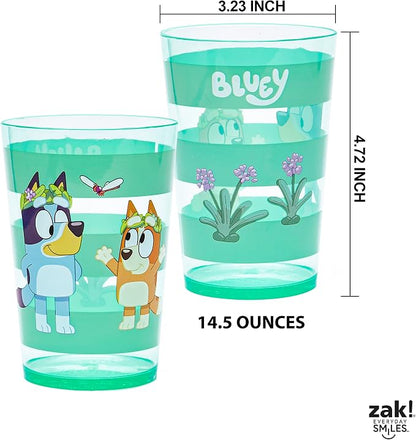 Zak Designs Bluey Nesting Tumbler Set Includes Durable Plastic Cups - Image 4